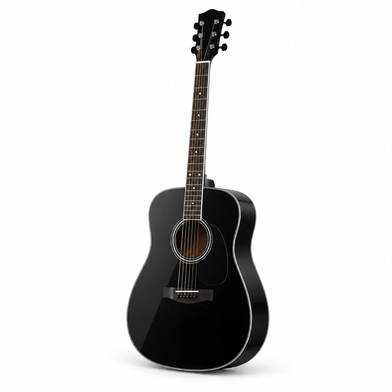 Classic Black Acoustic Guitar